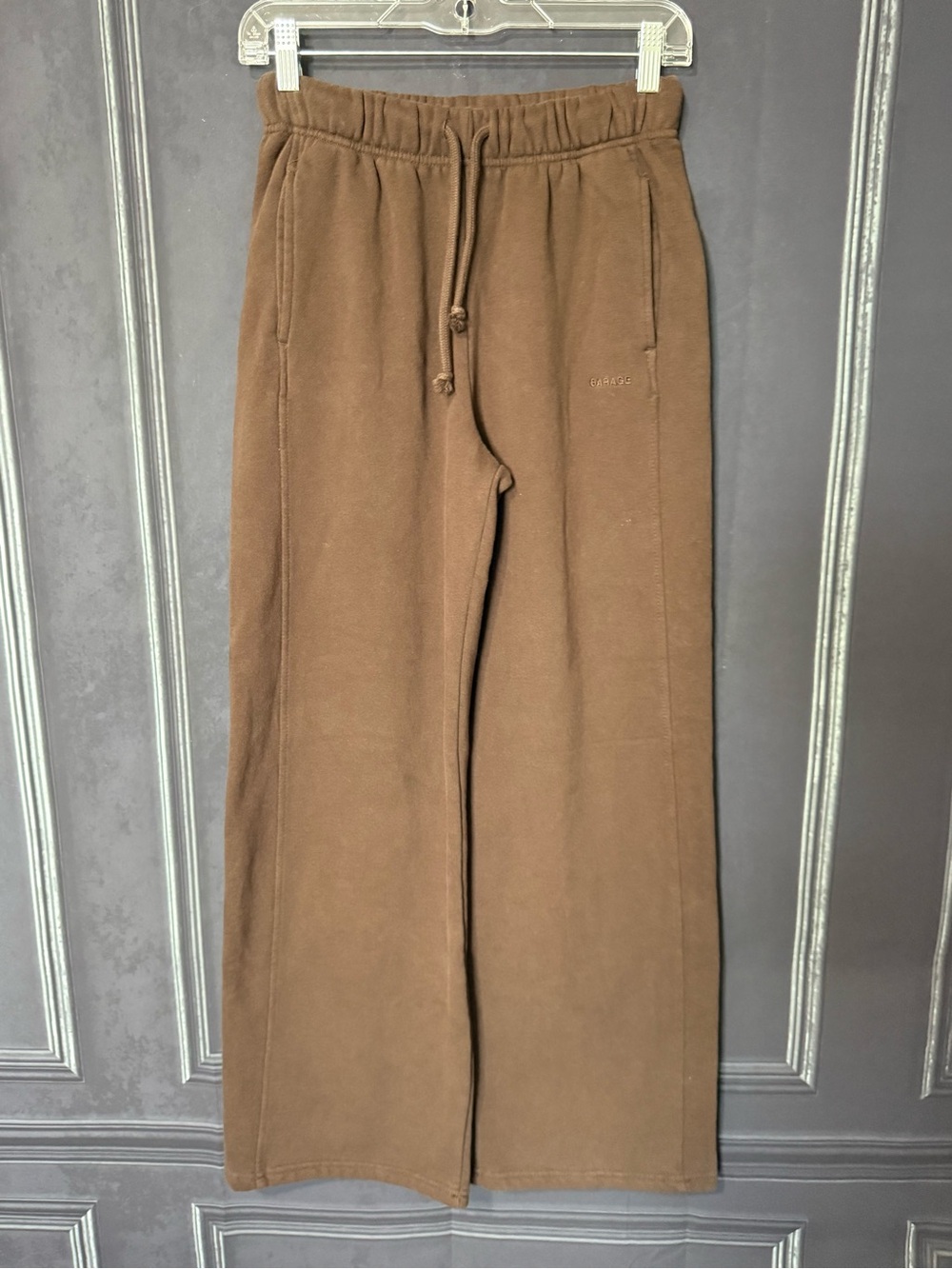 Garage Like New Wide-Leg Sweatpants - brown